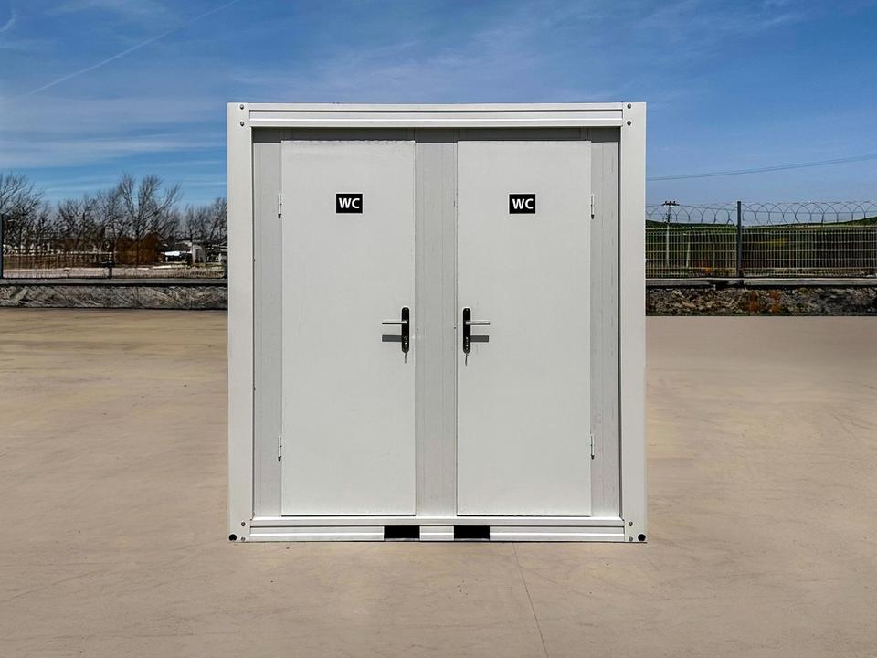 CONTENEDOR SANITARIO DE DOBLE WC (220X120M)