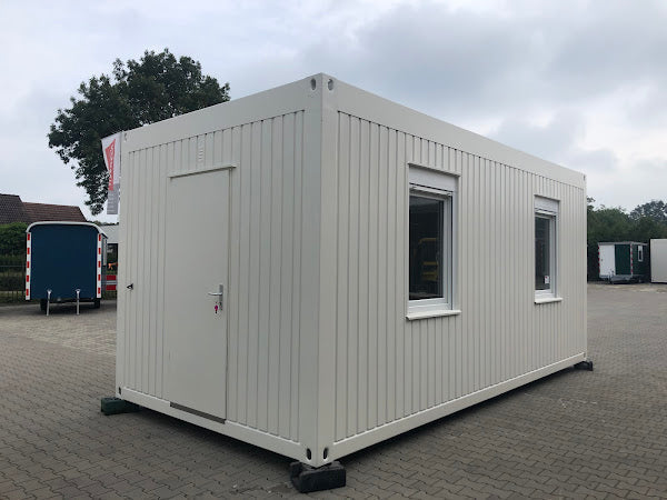 CONTENEDOR DE OFICINA 6 X 3 M CON DOS VENTANAS LATERALES