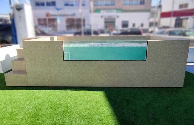 PISCINA ELEVADA ACERO RÍGIDO ILU PRO 235