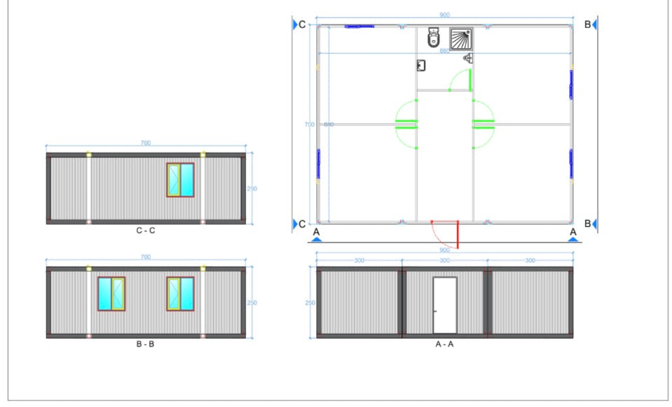 CONTENEDOR DE OFICINA MODELO RESIDENCIAL