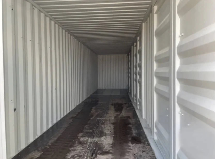 CONTENEDOR MARITIMO DE 40 PIES CON 3 PUERTAS LATERALES